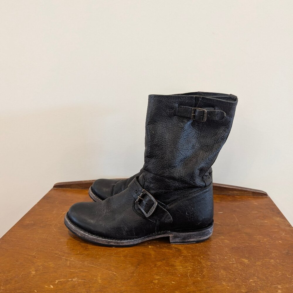 Frye Veronica  sz8 Leather Motorcycle Boots